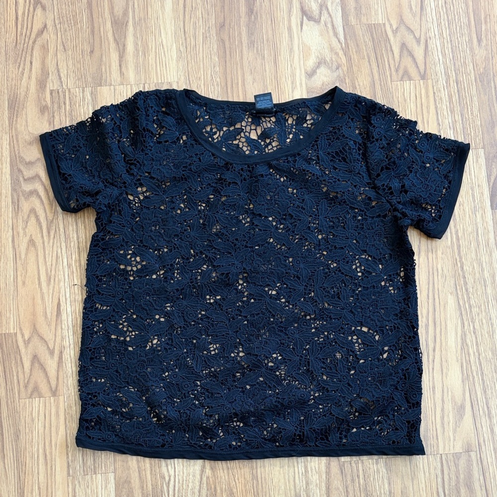 Ann Taylor Shirt Top Short Sleeve Top Size Small S